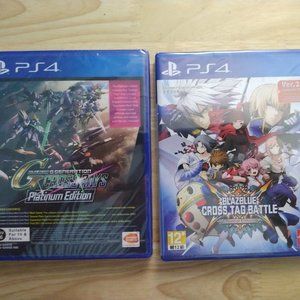 SD Gundam Generation Crossrays Platinum + Blazblue Cross Tag Battle PS4